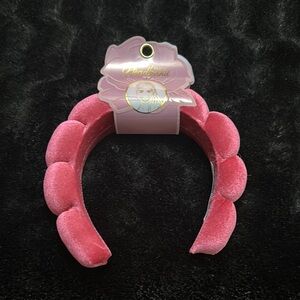 Chic Pink Velvet Headband